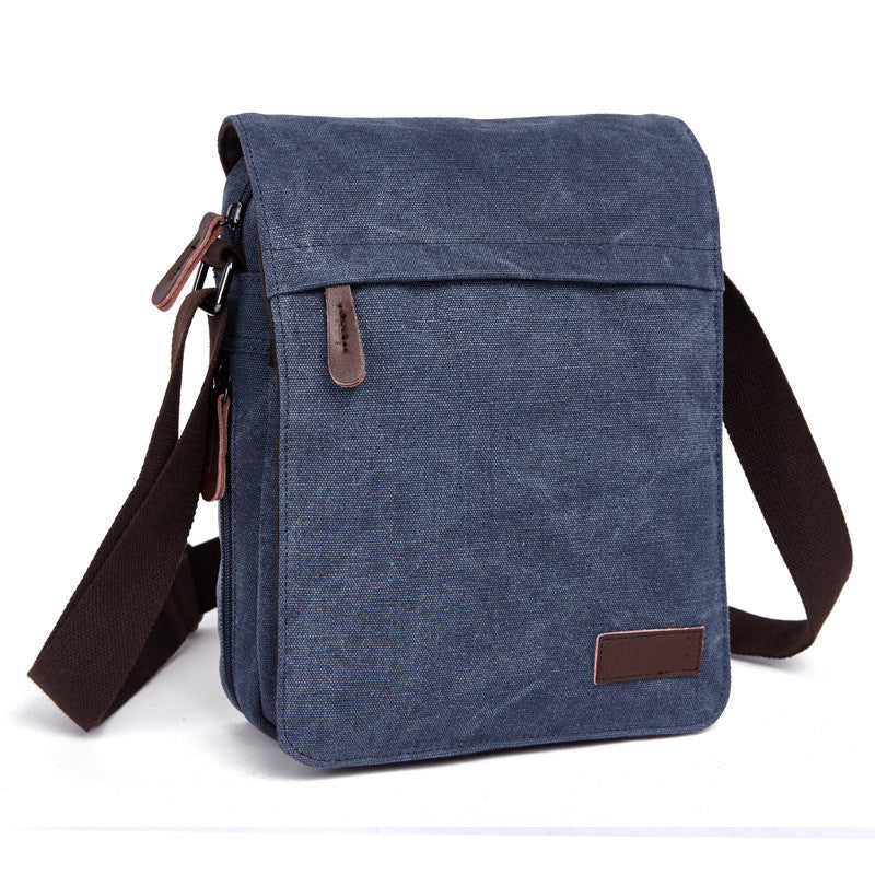 Men's Canvas Messenger Bag | Crossbody