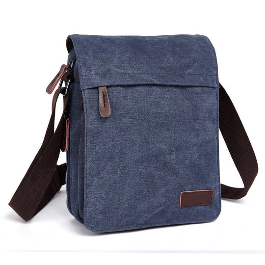 Men's Canvas Messenger Bag | Crossbody