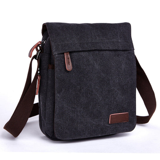 Men's Canvas Messenger Bag | Crossbody