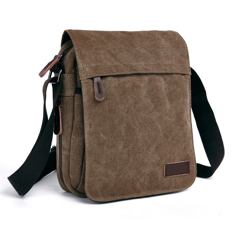 Men's Canvas Messenger Bag | Crossbody