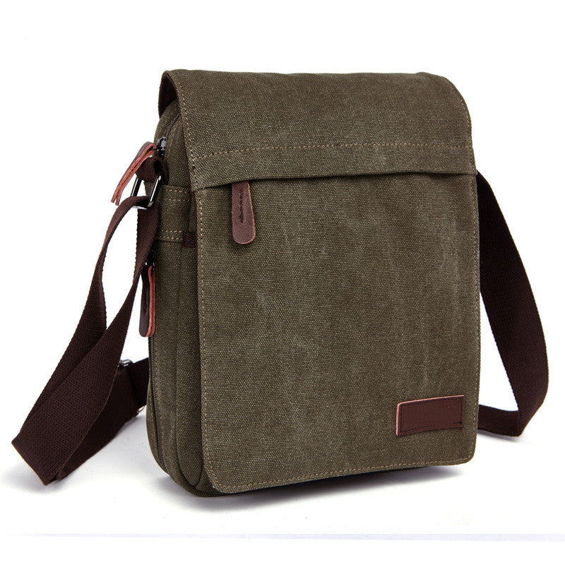 Men's Canvas Messenger Bag | Crossbody