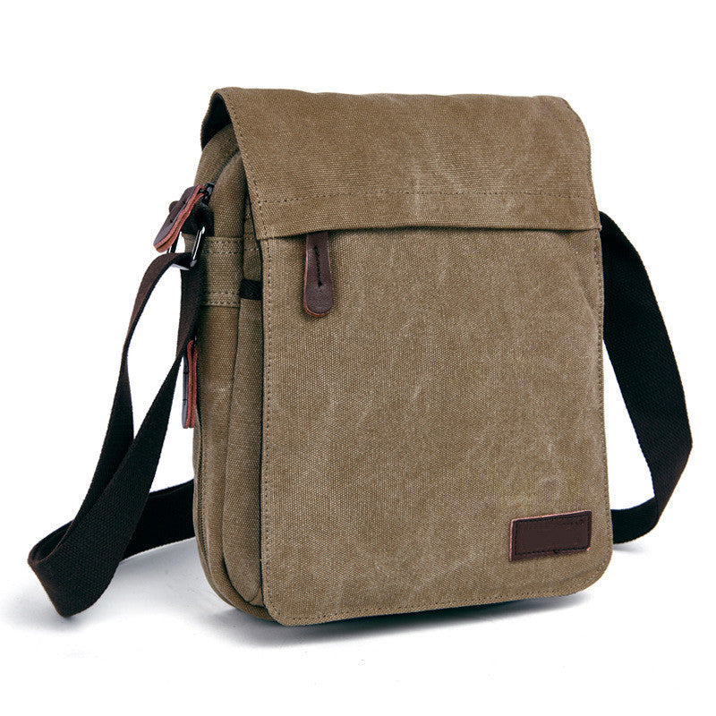 Men's Canvas Messenger Bag | Crossbody