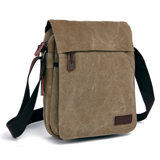 Men's Canvas Messenger Bag | Crossbody
